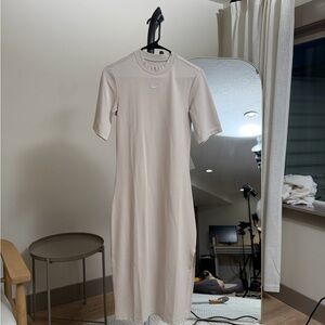 Women’s | Nike Sportswear Essential Midi Dress | Cream Off White | Size S